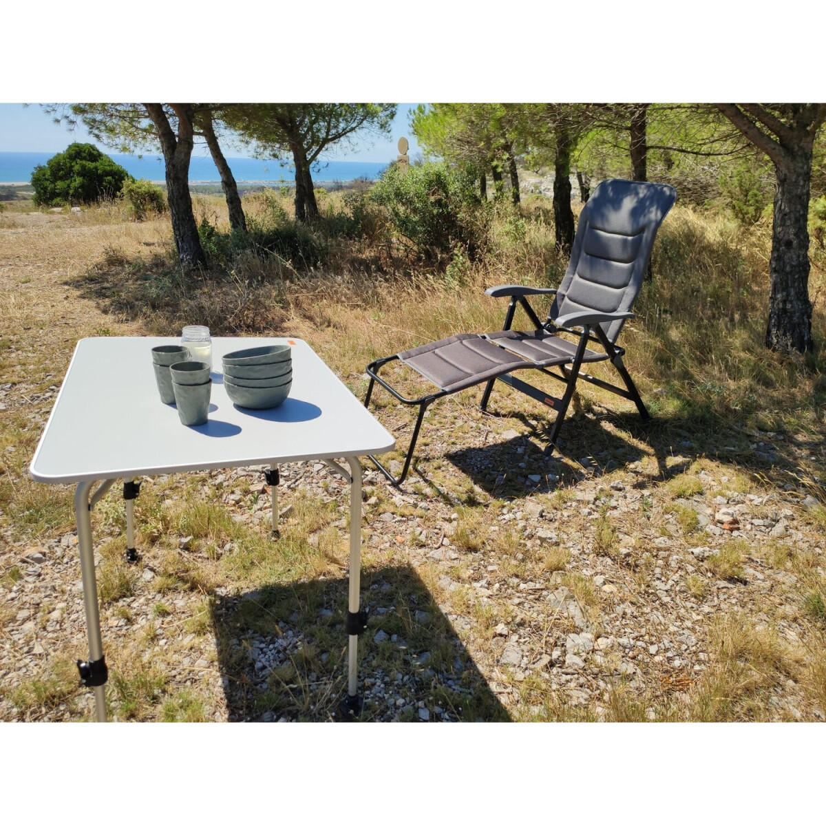 SOPLAIR Fauteuil de Camping Chaise Ultimo Gris 4/5