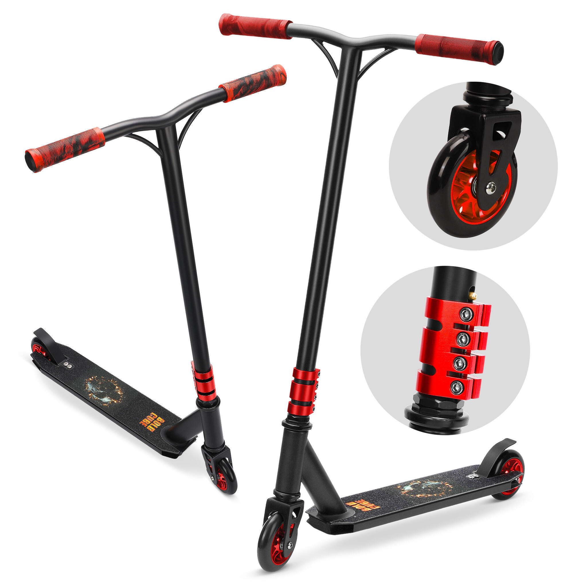 BOLDCUBE Deluxe Stunt Scooter
