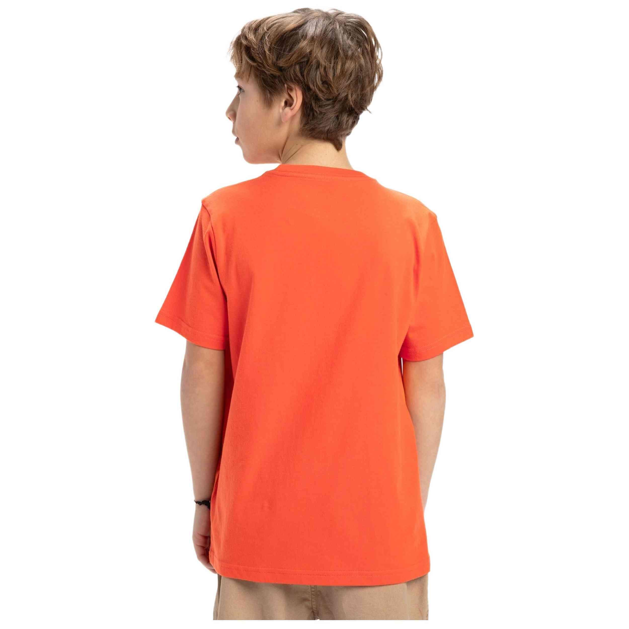 T-shirt met Korte mouw EV SKULL FEAST Orange Jongens 8-16 5/5