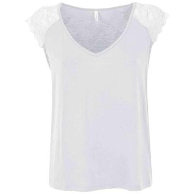 T-shirt met korte mouwen only model 15315803-white voor vrouwen