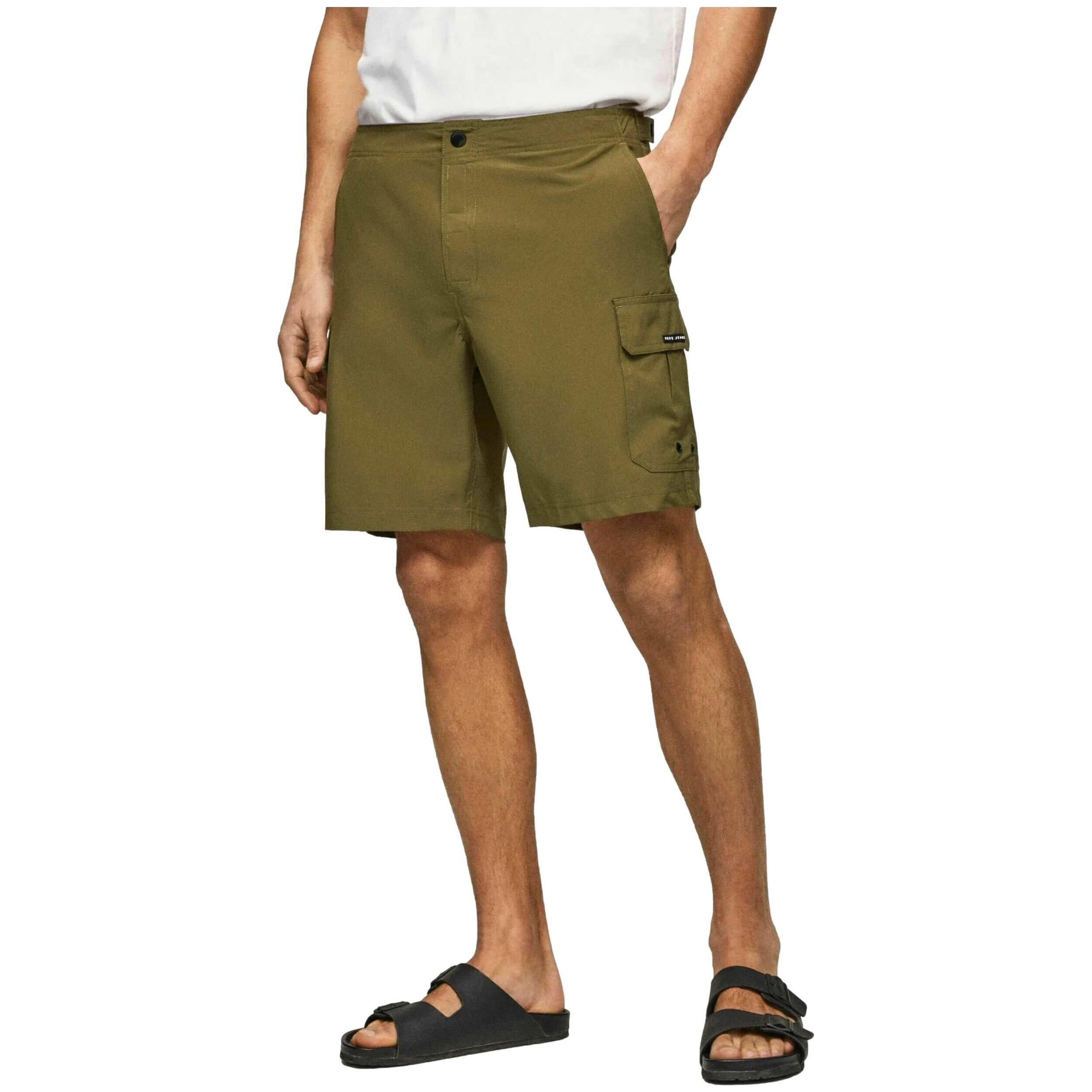 Pepe Jeans - Short Pepe Jeans Modèle Pm801023-758 Pour Homme - Short - Vert - Decathlon