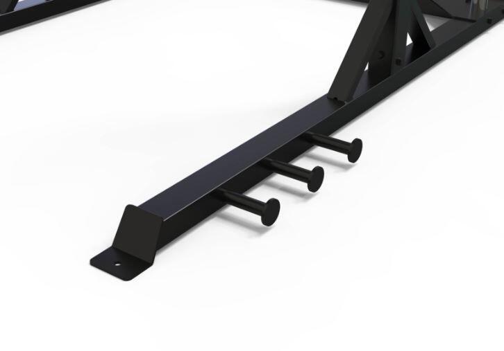 Support de squat WLX-3200 - Noir mat - 300 kg 3/6