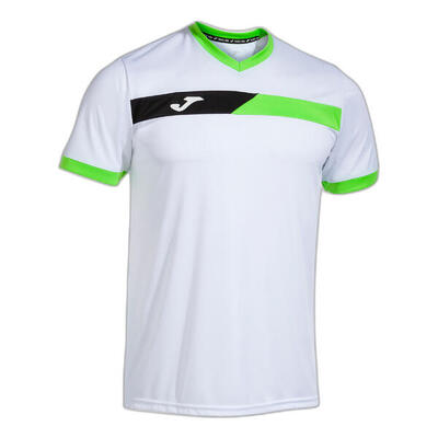 Camiseta Manga Corta Pádel Hombre Joma Court Blanco