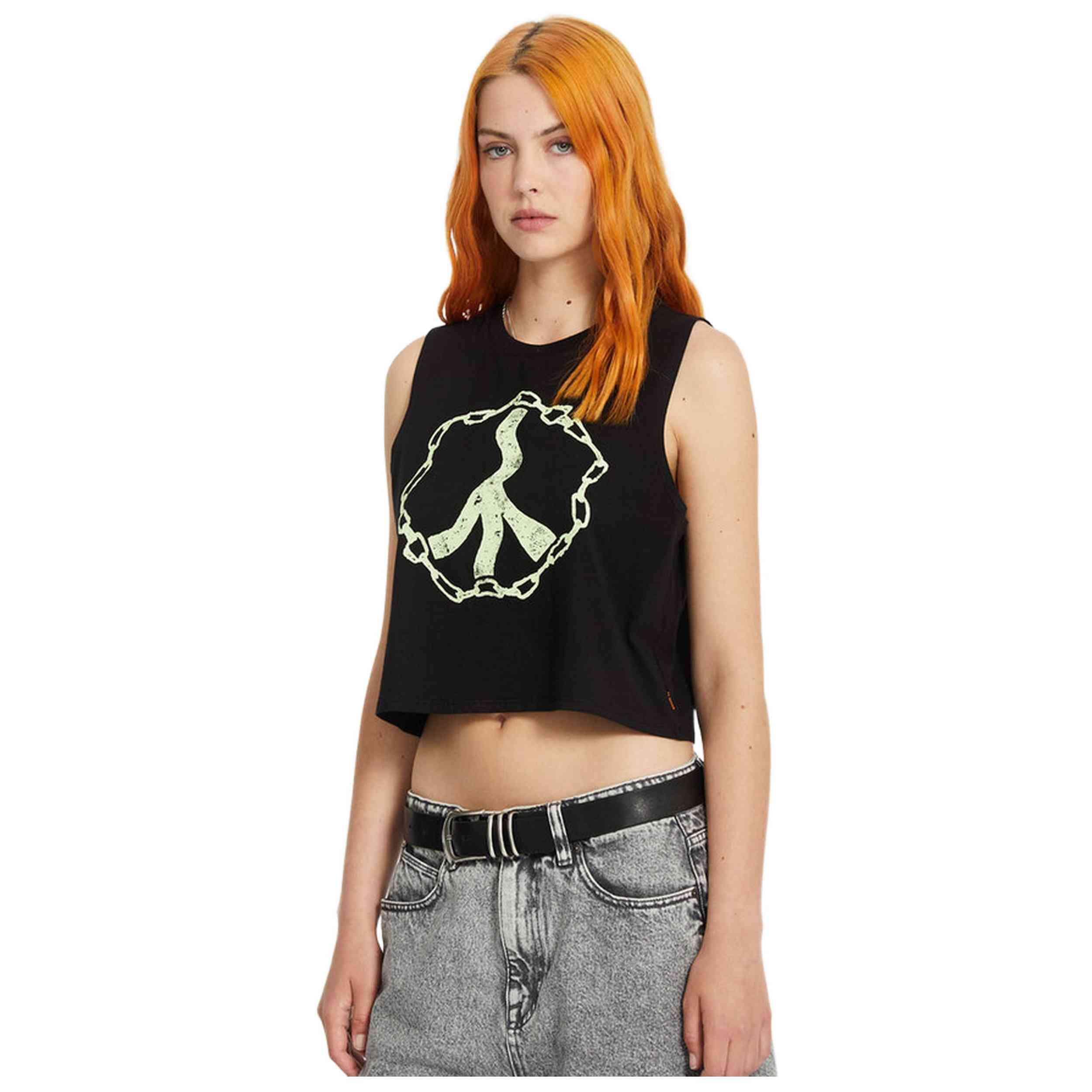 Camiseta de tirantes Volcom modelo B4512501-BLK para mujer 2/3