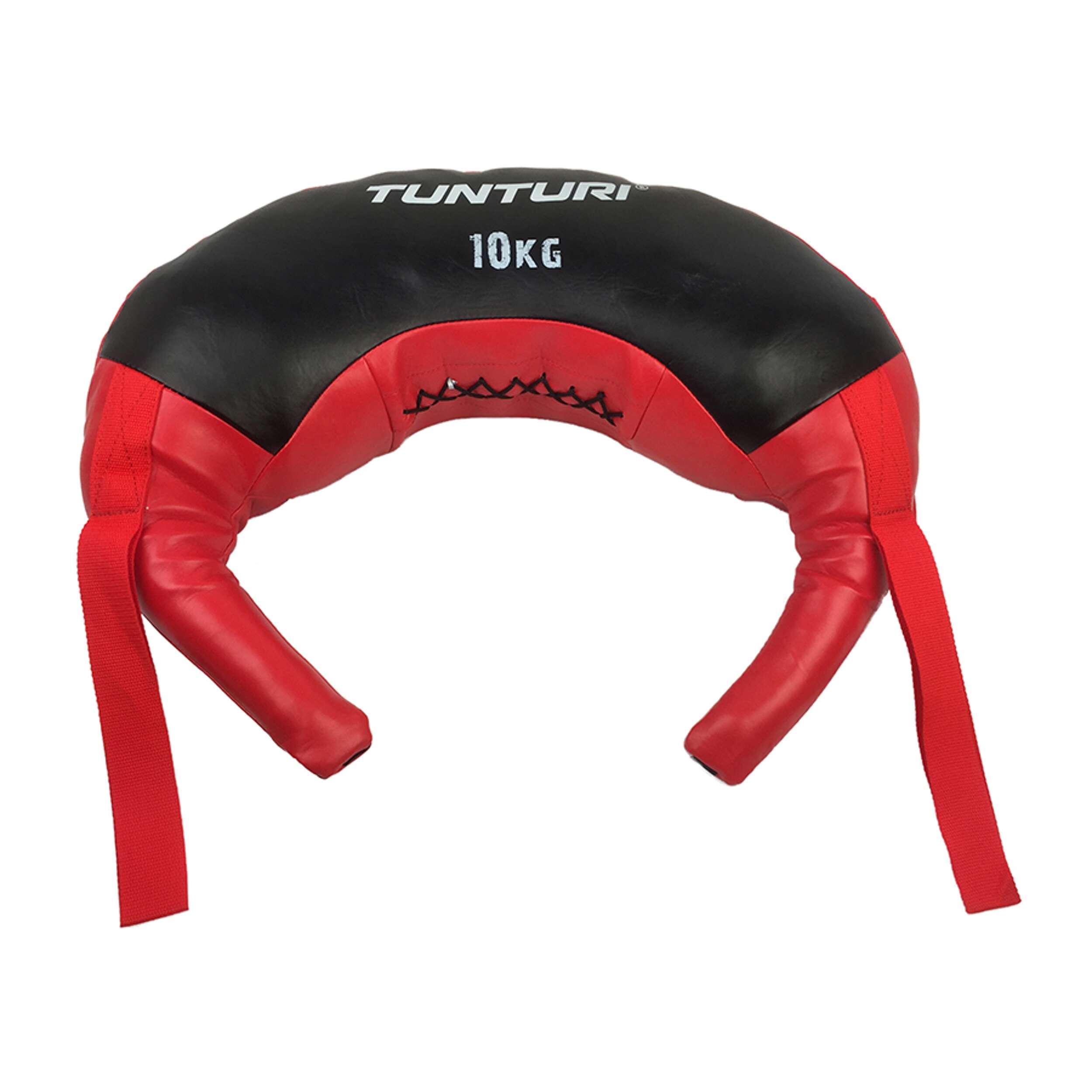 TUNTURI Posilovací vak Bulgarian Bag - červený 10 kg