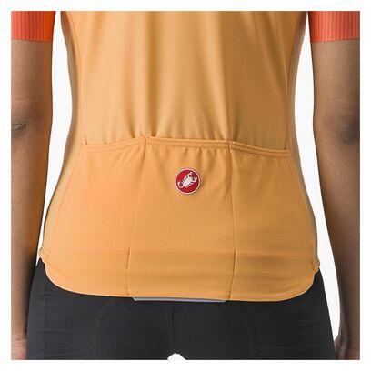Maglia Castelli Velocissima donna a manica corta arancione 3/5