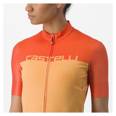 Maglia Castelli Velocissima donna a manica corta arancione 5/5