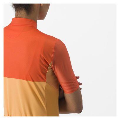 Maglia Castelli Velocissima donna a manica corta arancione 4/5
