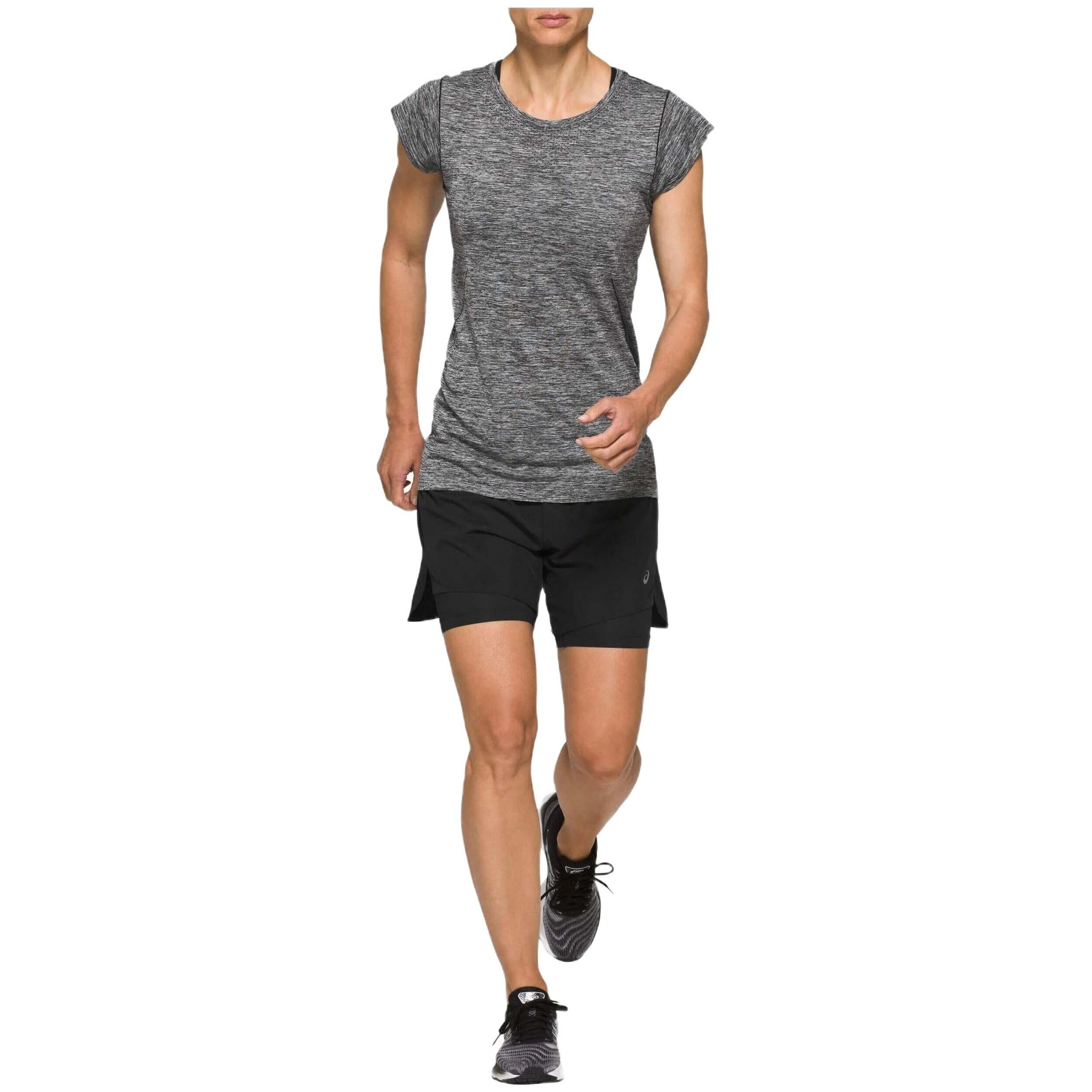 Maglia a maniche corte Asics modello 2012A786-001 per donne 4/5