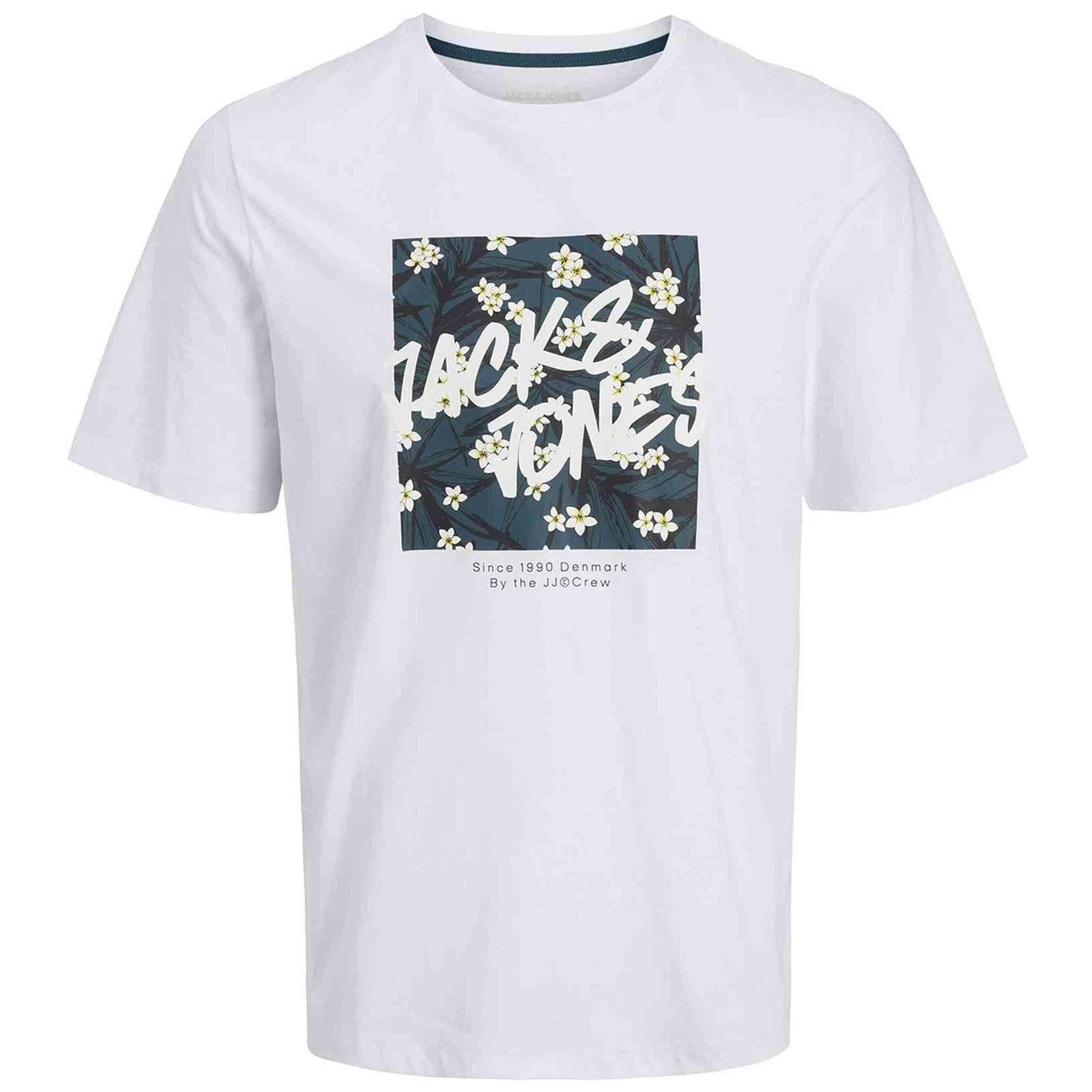 Jack&jones - T-shirt Jack&jones Modèle 12269324-white Pour Homme - T-shirt Manches Courtes - Blanc - Decathlon