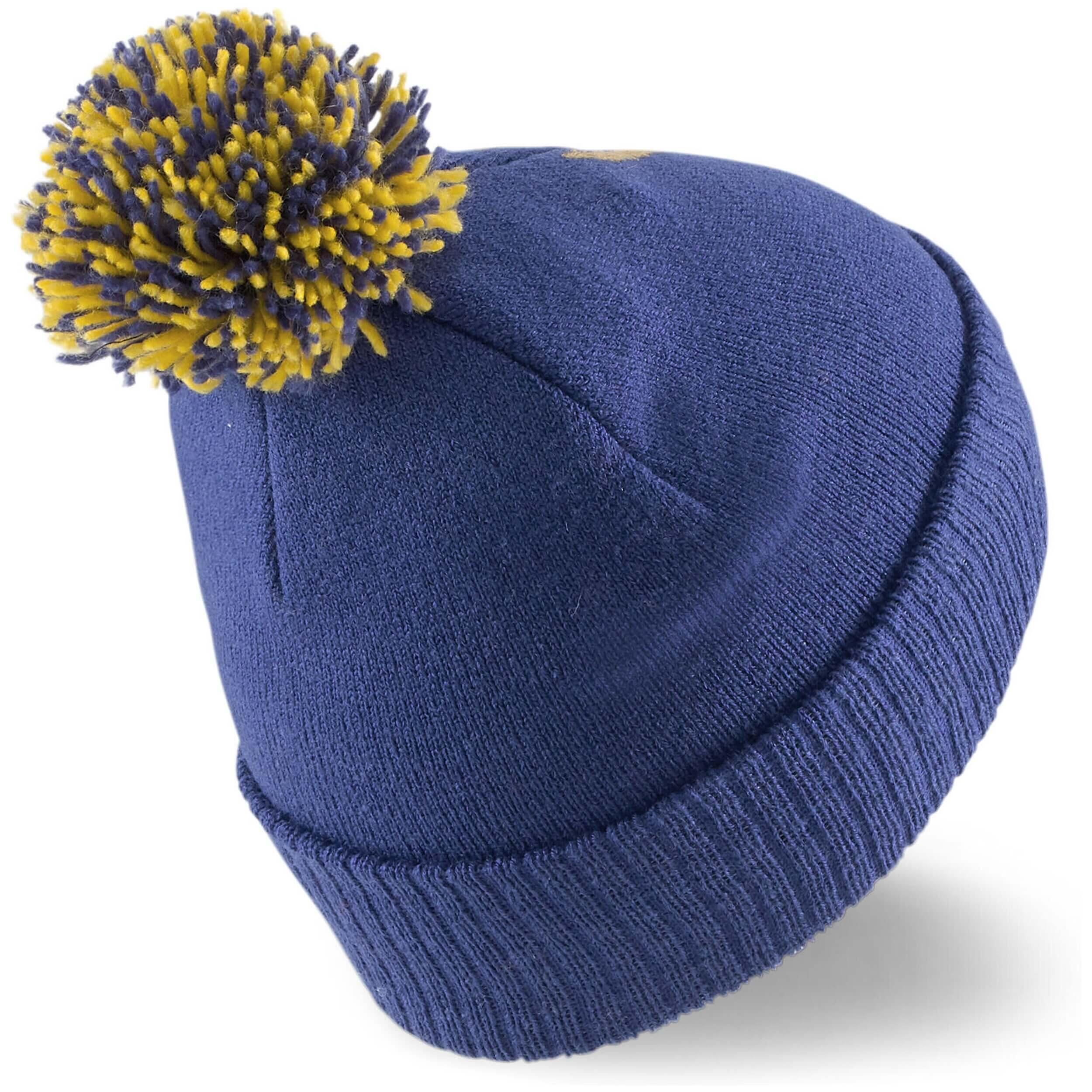 Haricot Puma Small World POM Beanie, Bleu, Enfants 3/5