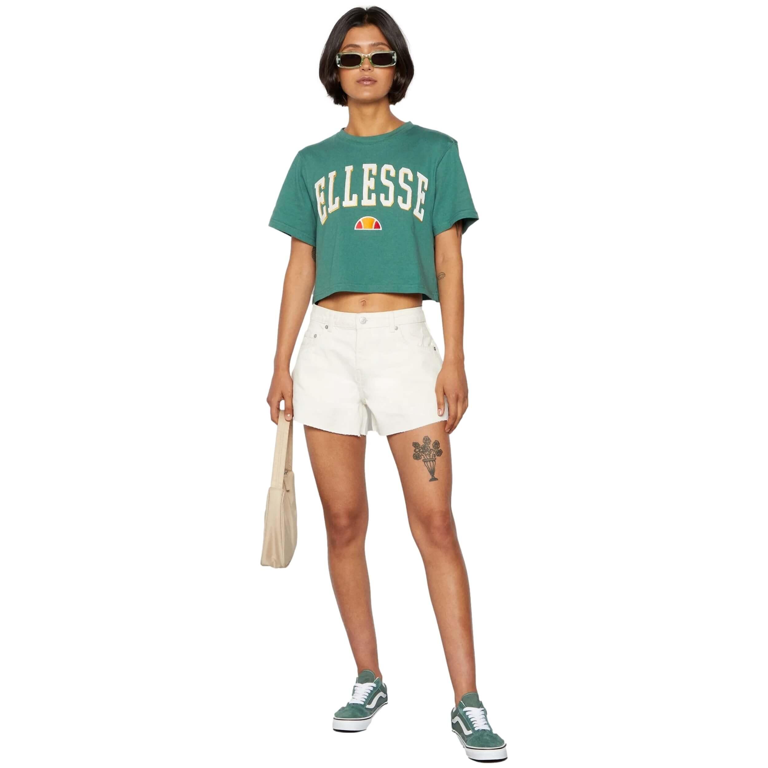 T-shirt Ellesse modelo SGP15916-GREEN para mulheres 2/4