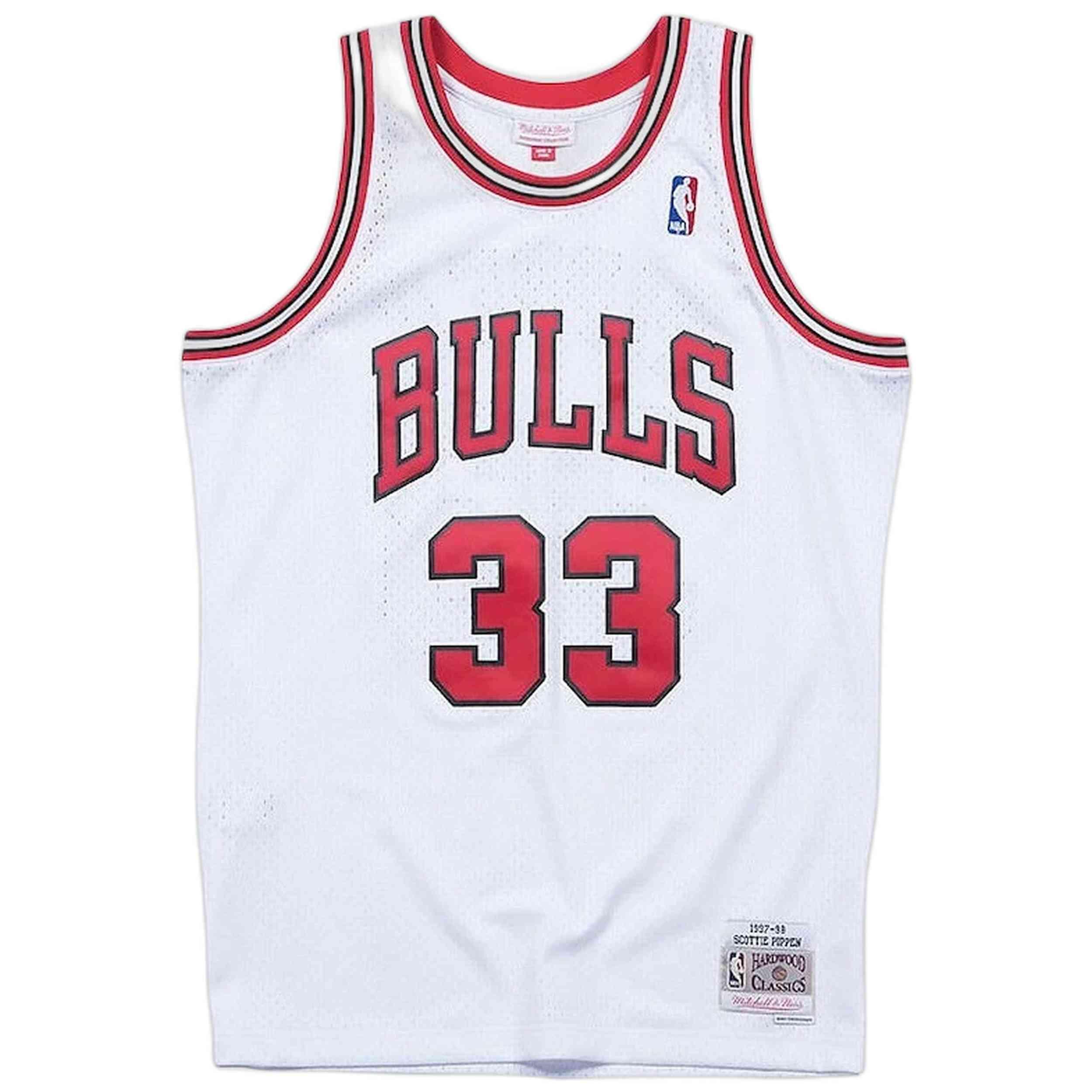 Maillot NBA Scottie Pippen Chicago Bulls 1997-98 Mitchell & ness Hardwood Classi 5/5