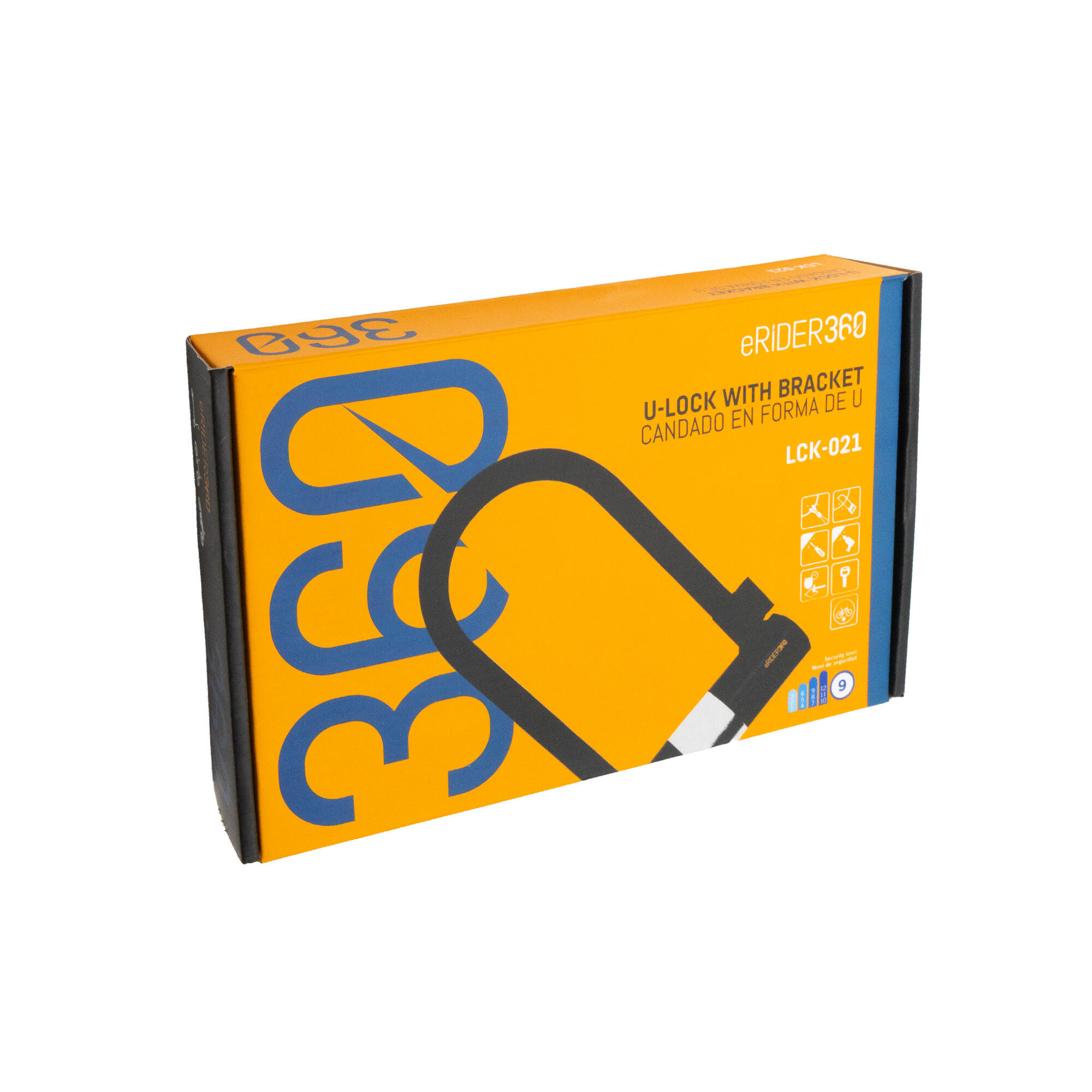 Candado en U de llave EWLK021 negro 5/5