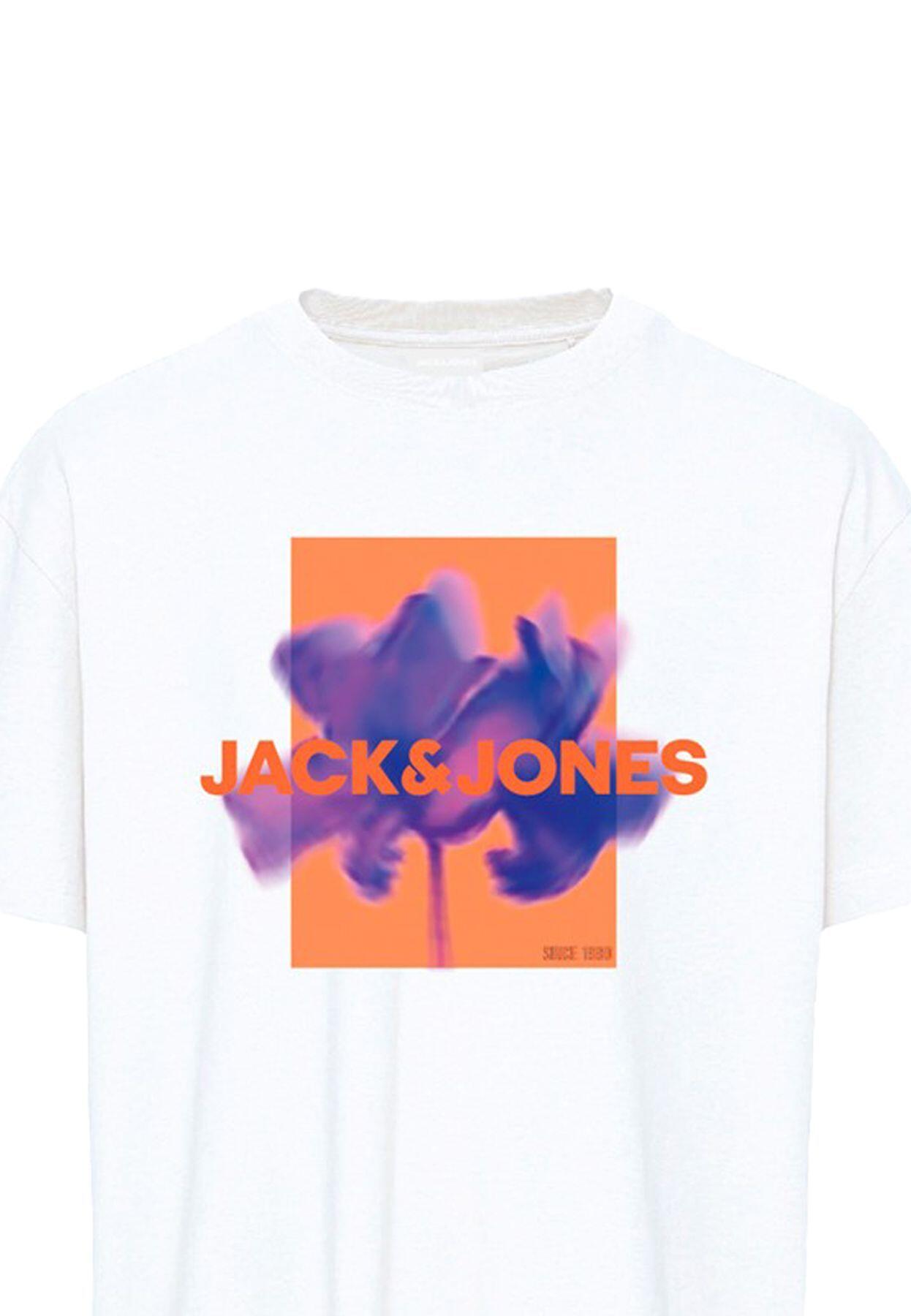 T-shirt uomo jack&jones bianco 2/3