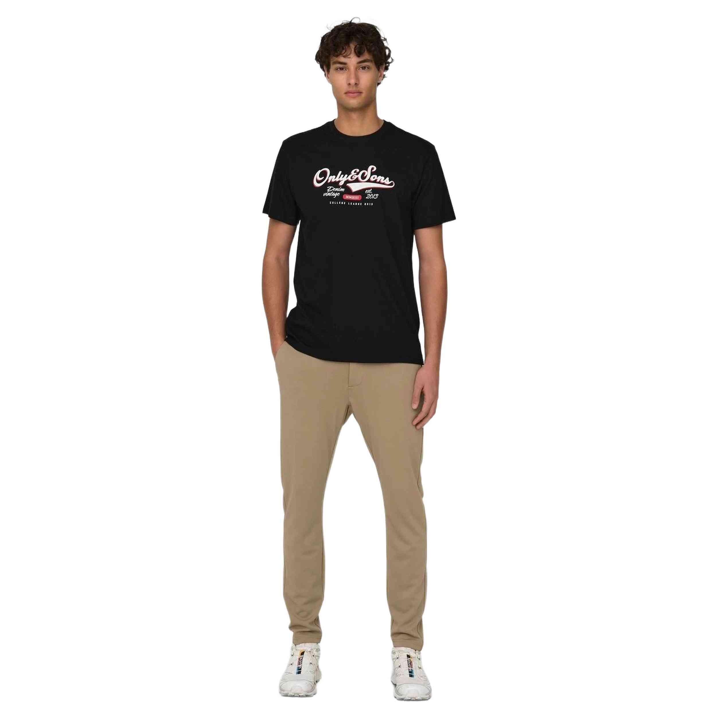 Camiseta de manga corta Only & sons modelo 22028593-BLACK para hombre 5/5