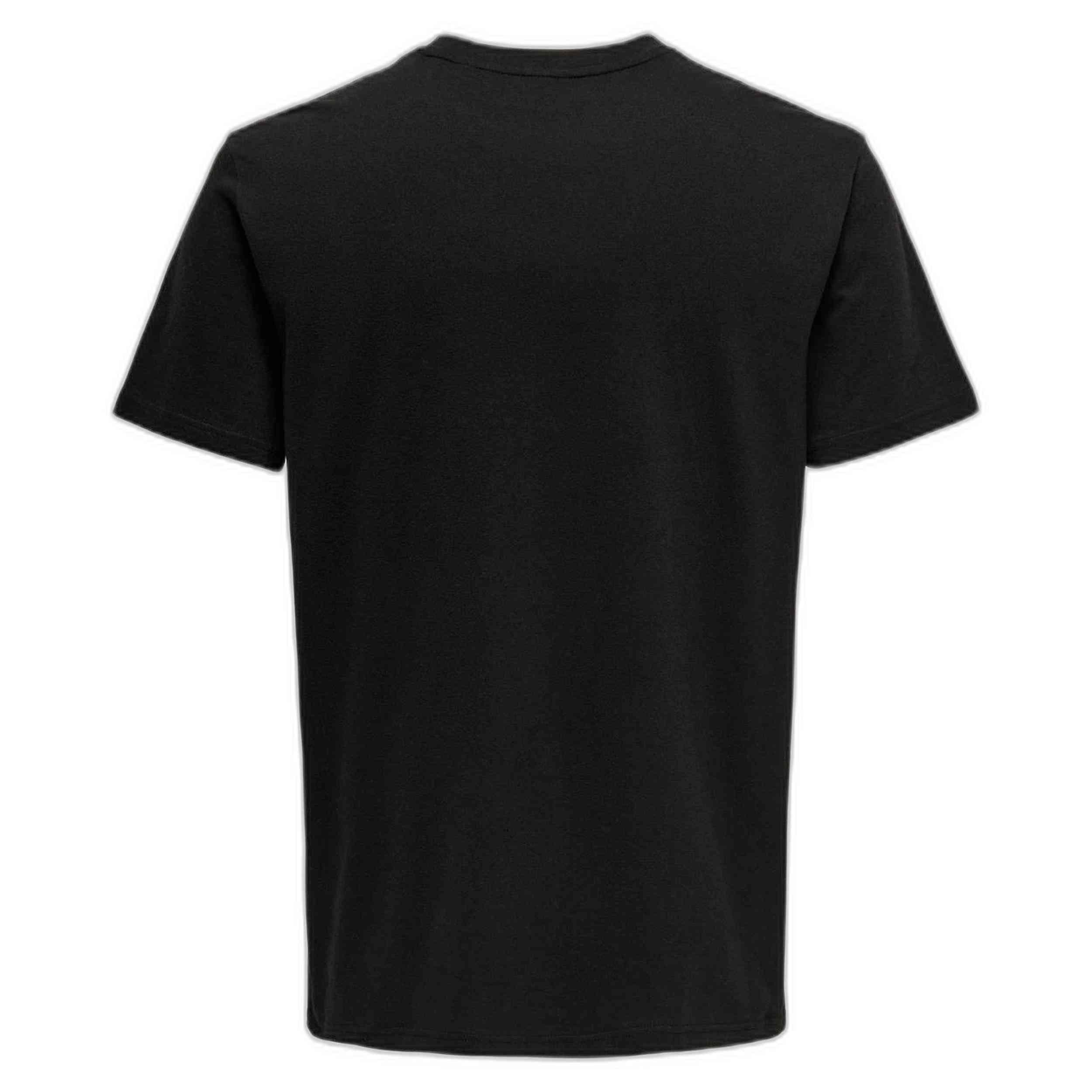 Camiseta de manga corta Only & sons modelo 22028593-BLACK para hombre 4/5
