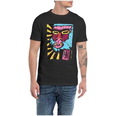 T-shirt met korte mouwen replay model m66422660098 voor mannen