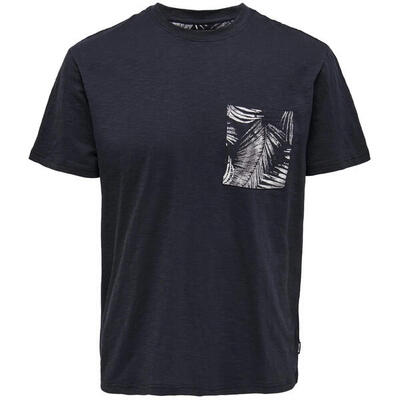 T-shirt met korte mouwen only & sons model 22025286-darknavy voor mannen