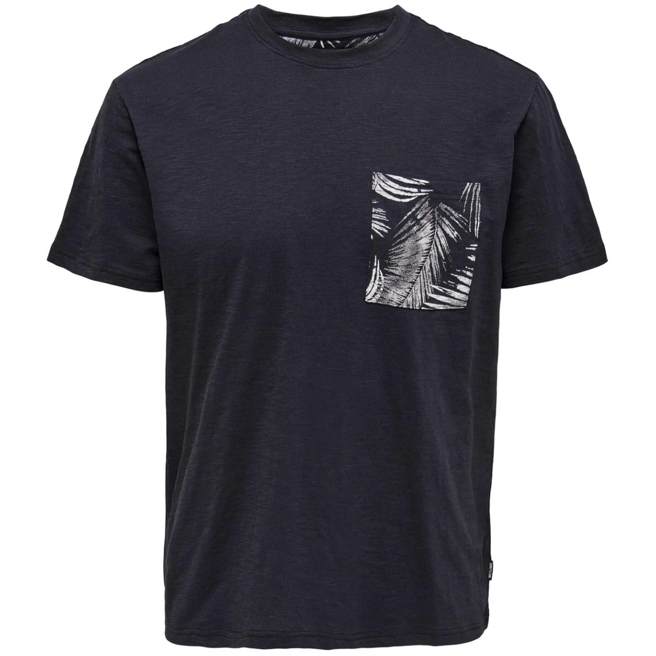 Only & Sons - T-shirt Only & Sons Modèle 22025286-darknavy Pour Homme - T-shirt Manches Courtes - Bleu - Decathlon