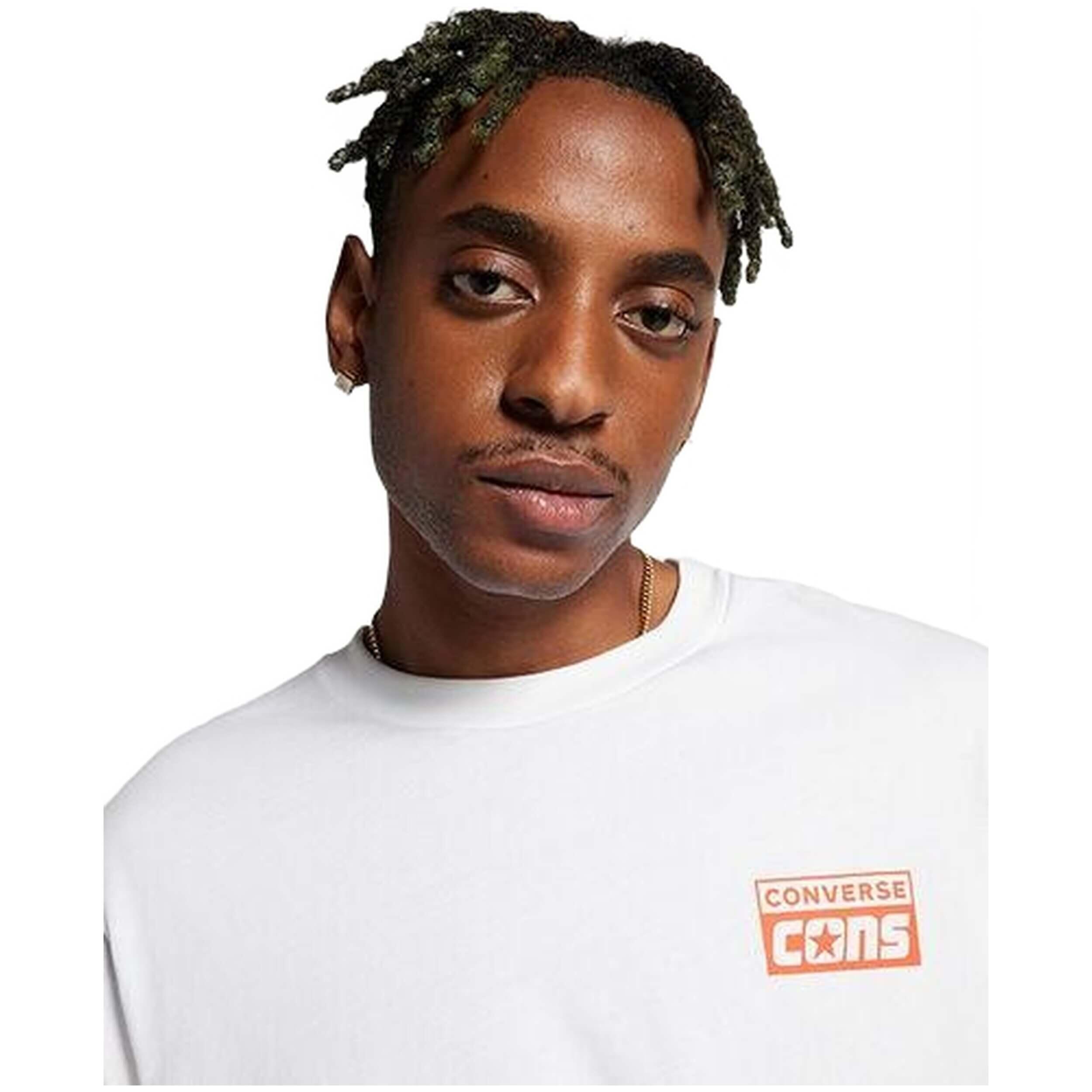 Camiseta para Homem Converse Star chev Branco. 4/5