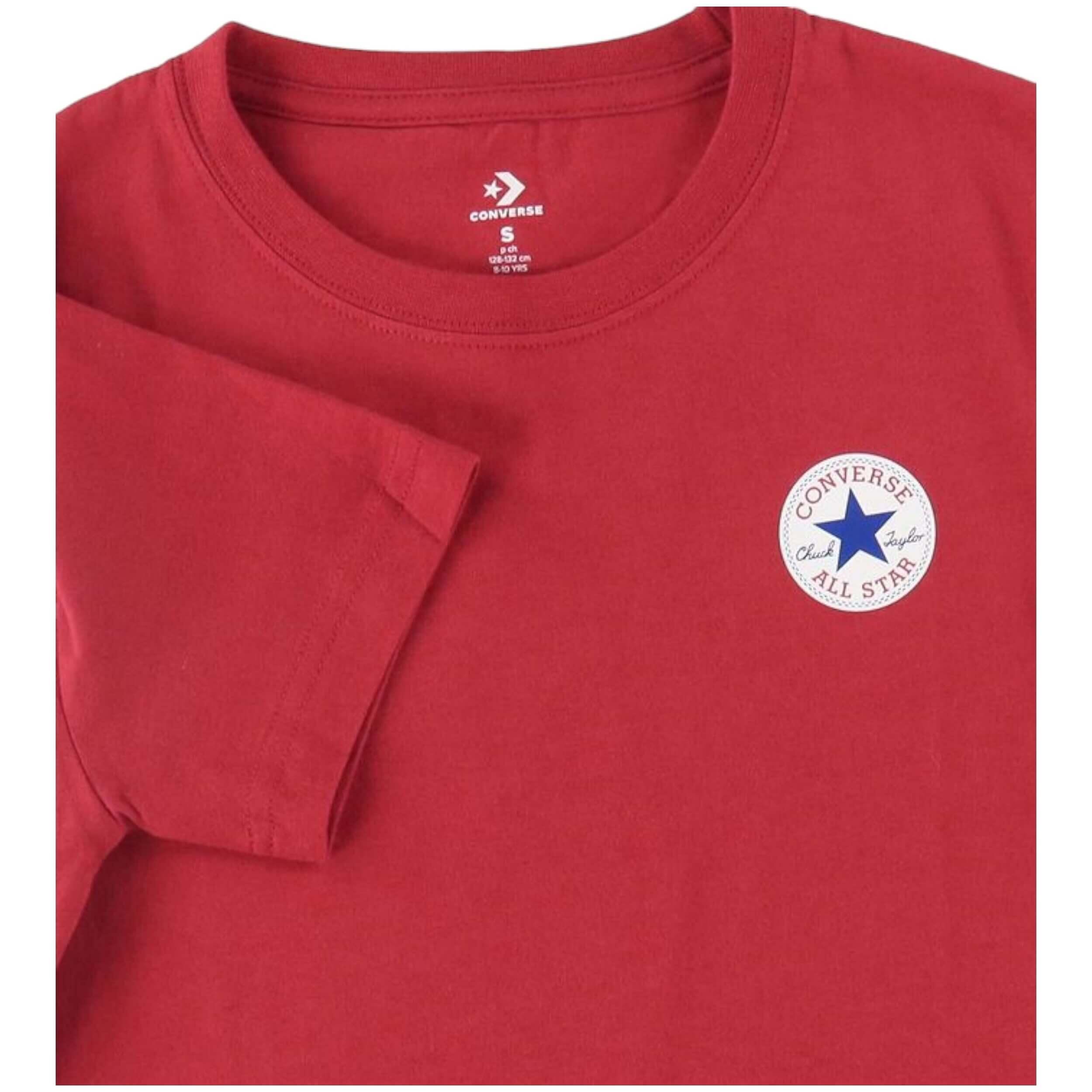 Maglia a maniche corte Converse modello 9C9506-R4U per unisex ragazzi 2/2