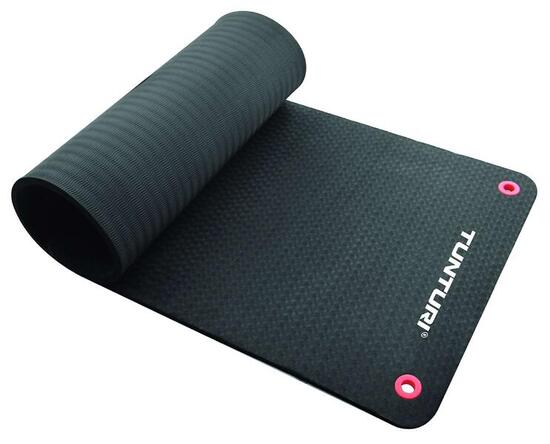 Matelas tapis fitness Pro 180cm noir