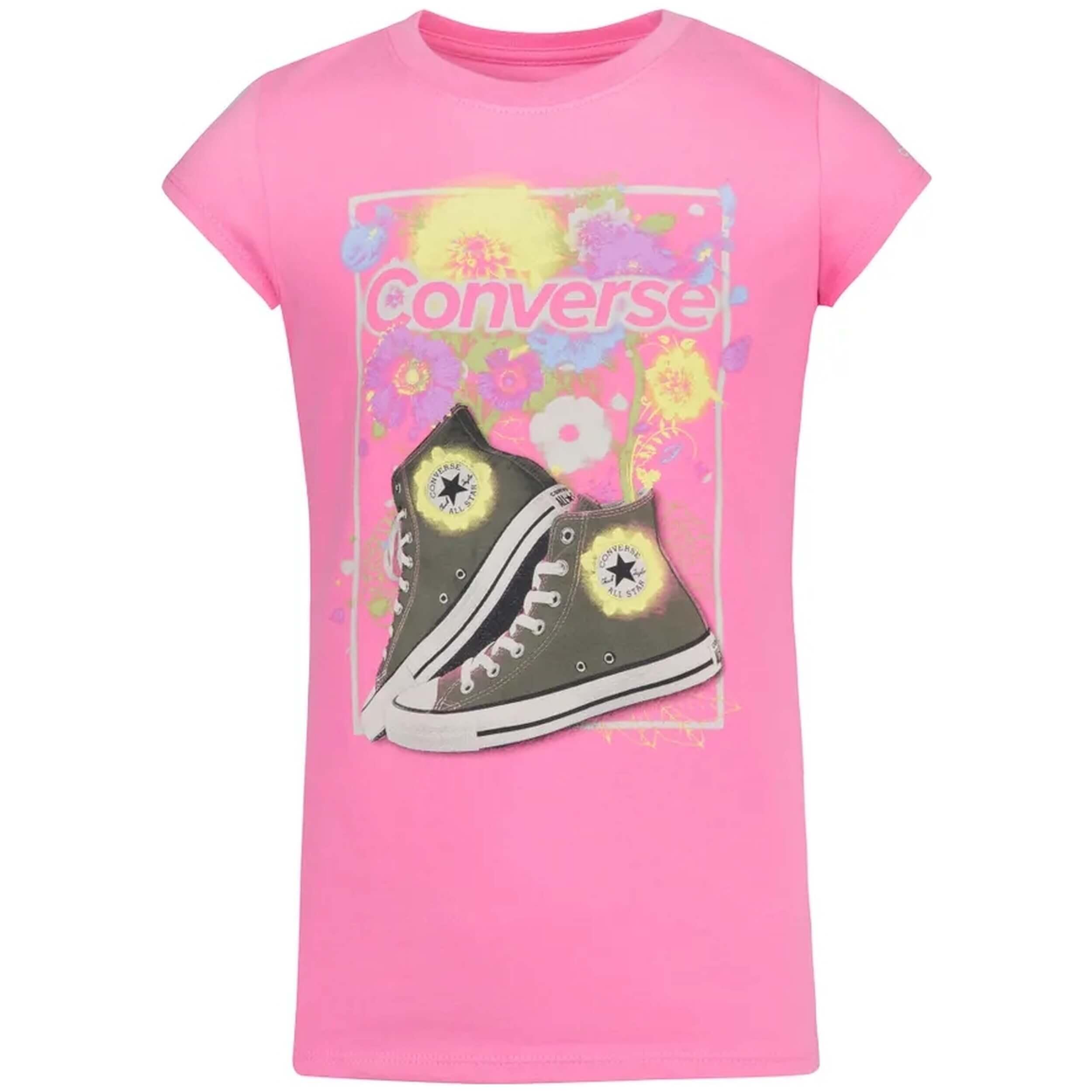T-shirt Converse modèle 4CD846-AG9 pour filles 1/1
