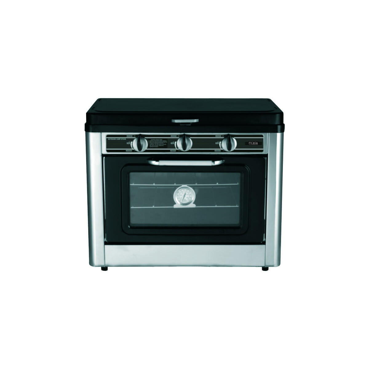 INCASA Four Combiné 25L / Réchaud à Gaz 2 Feux Camping 3/5