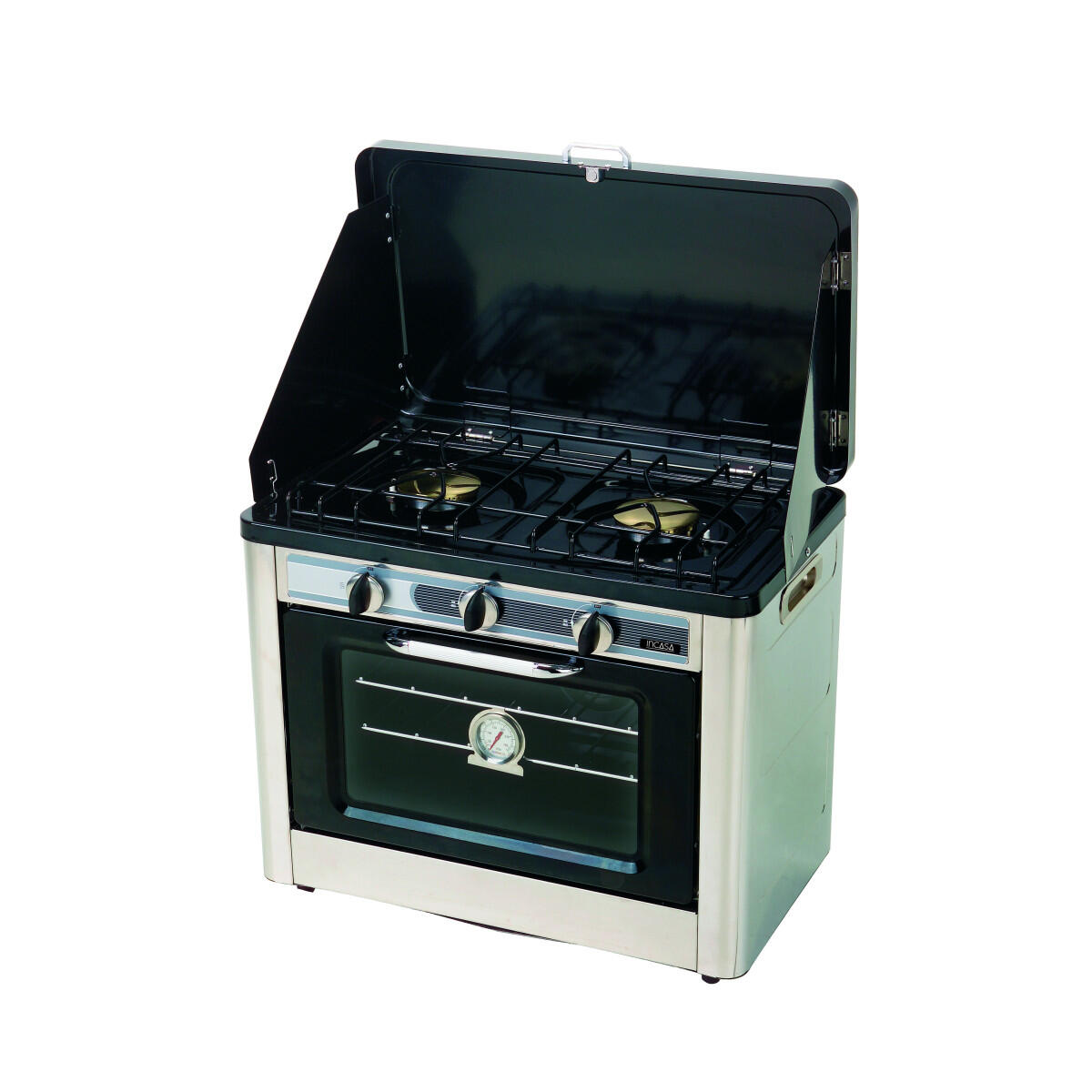 INCASA Four Combiné 25L / Réchaud à Gaz 2 Feux Camping 2/5