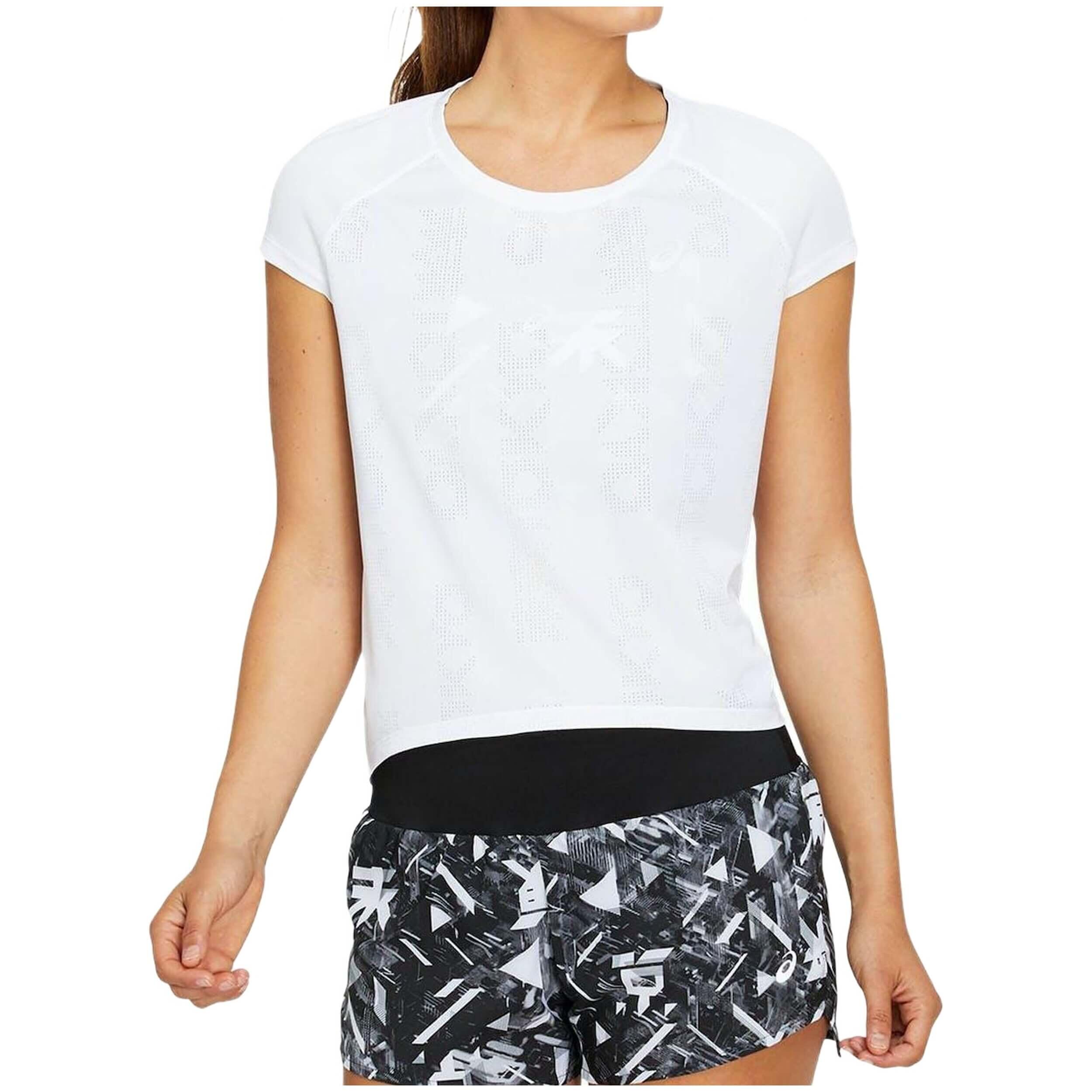 Asics - T-shirt Asics Modèle 2012b189-100 Pour Femmes - T-shirt Manches Courtes - Blanc - Decathlon