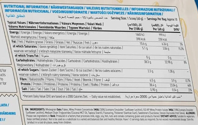 Farine d'avoine protéinée - Critical Oats - Sirop d'Érable 3/3