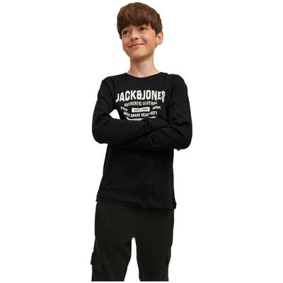 T-shirt met lange mouwen jack&jones model 12212313-black voor jongens