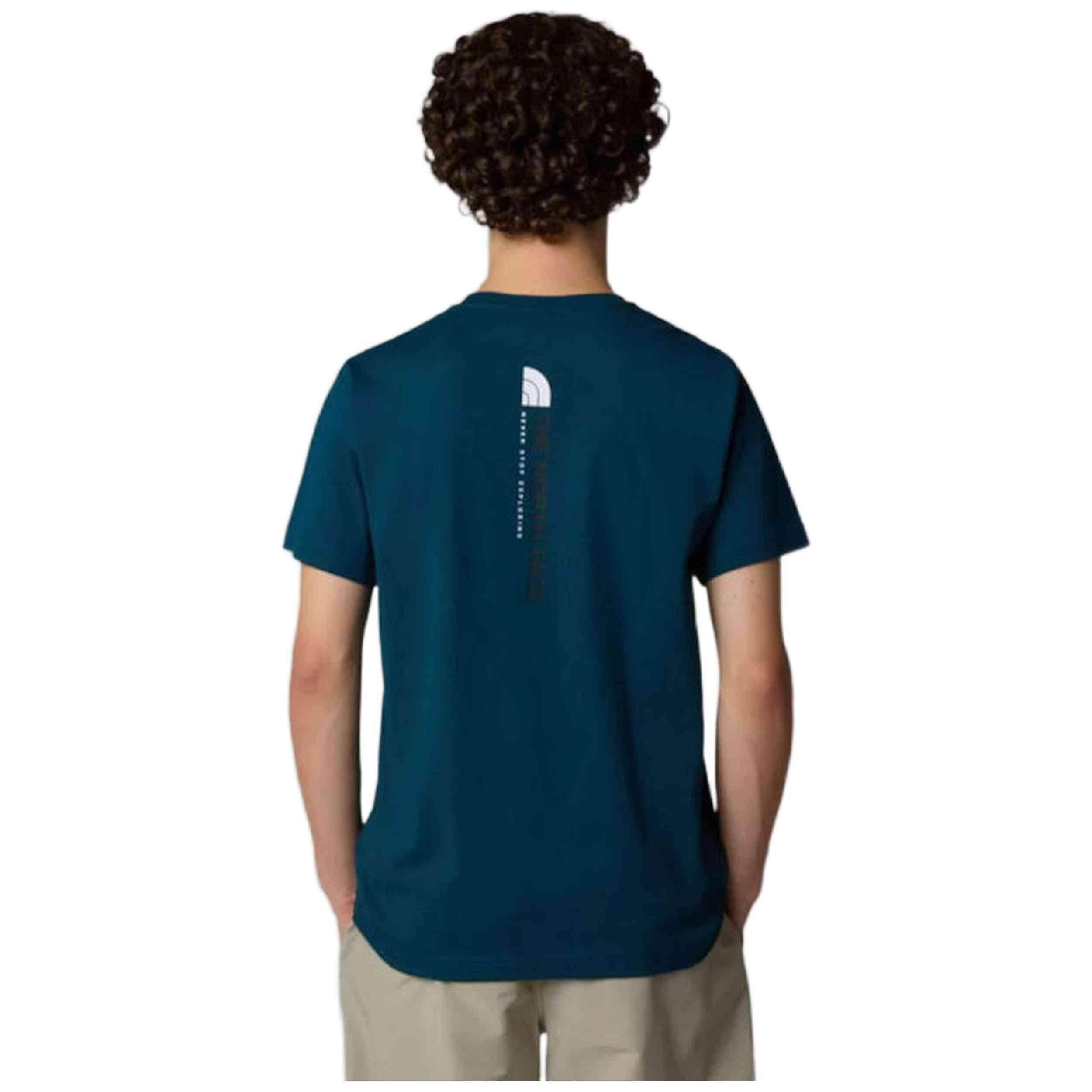 THE NORTH FACE NF0A89FPT4S M Vertical SS Tee T-Shirt Uomo NF0A89FPT4S Royal blue 2/3