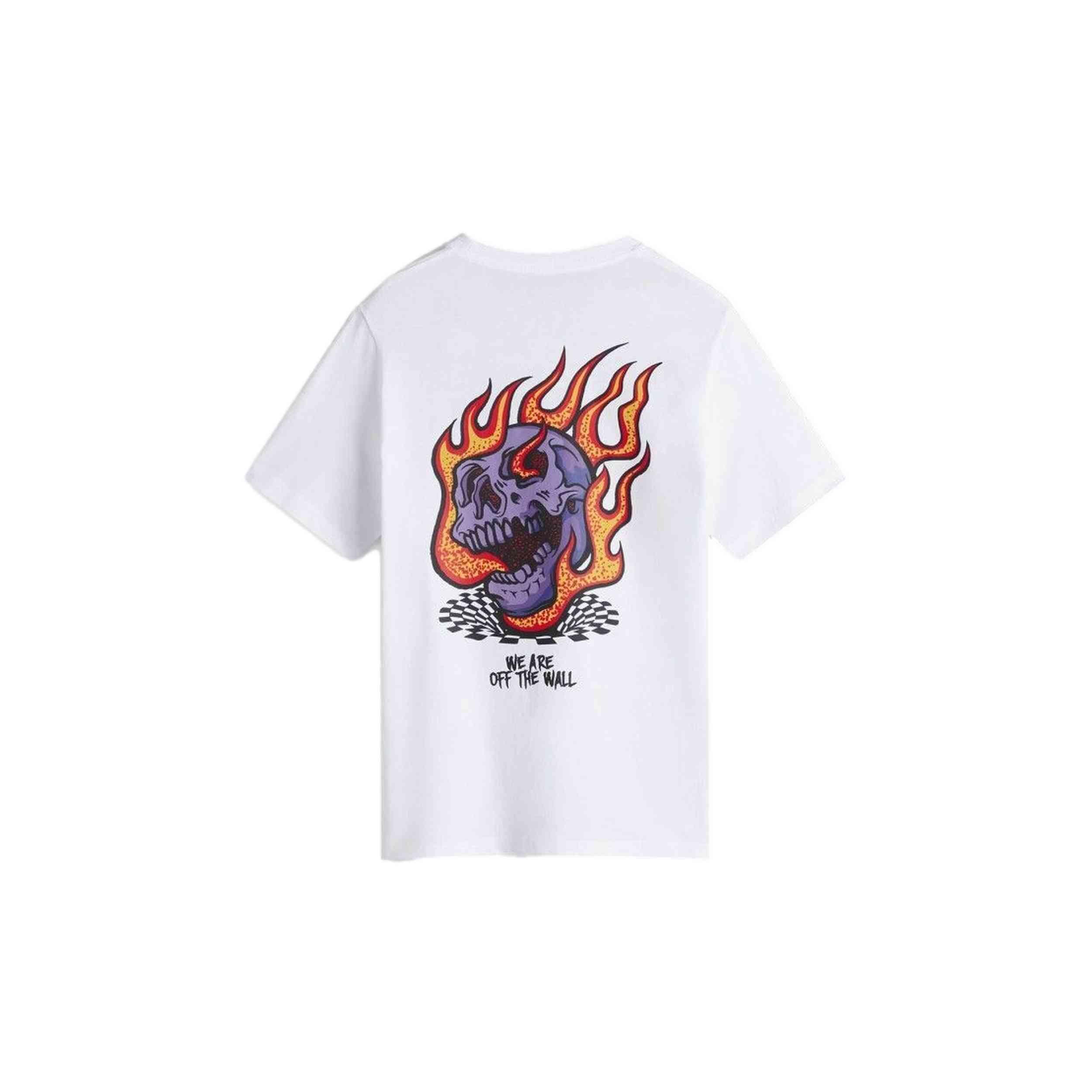 T-shirt Vans modelo VN000MKHWHT1 para crianças unissex 2/2