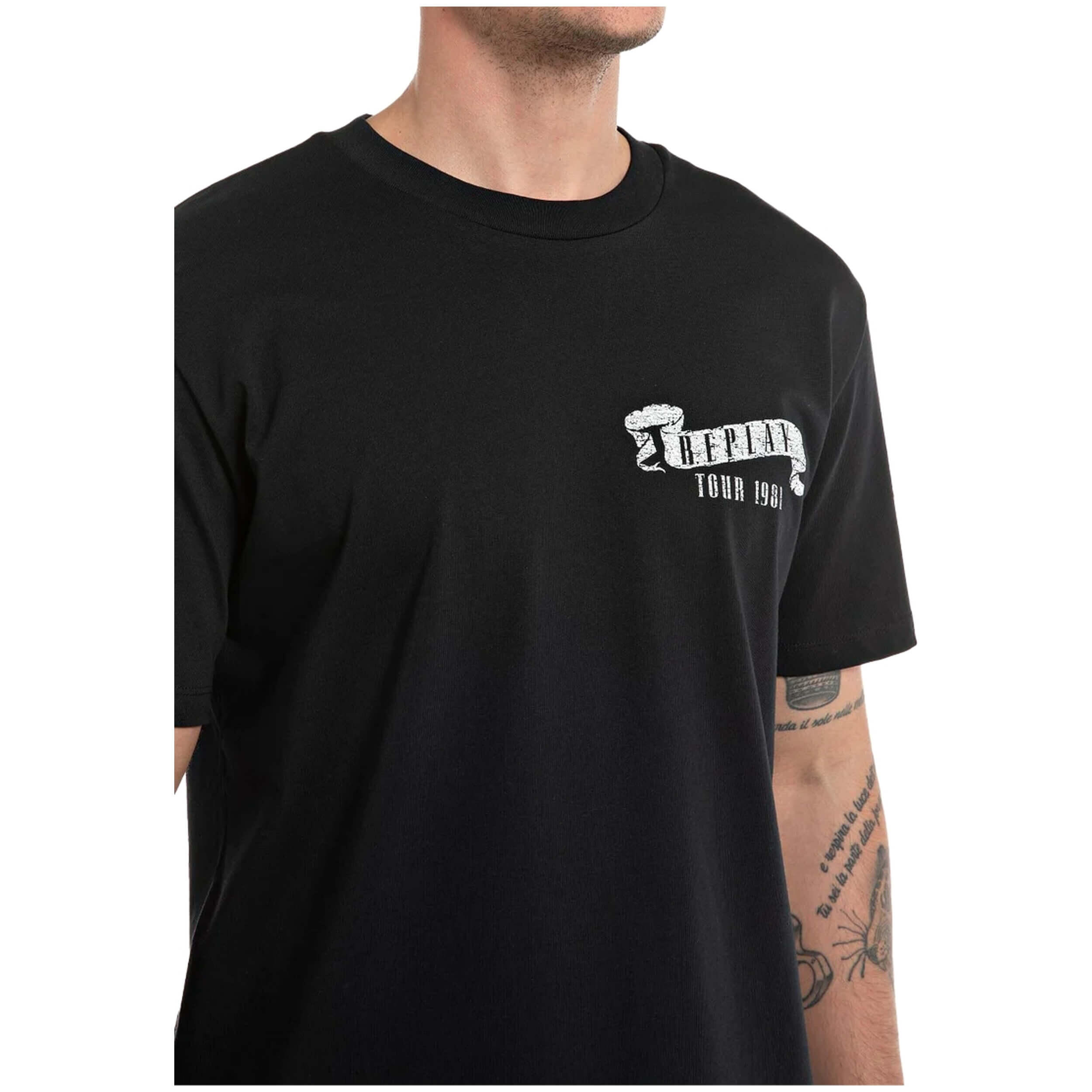 Maglia a maniche corte Replay modello M666423608P801 per uomini 3/4