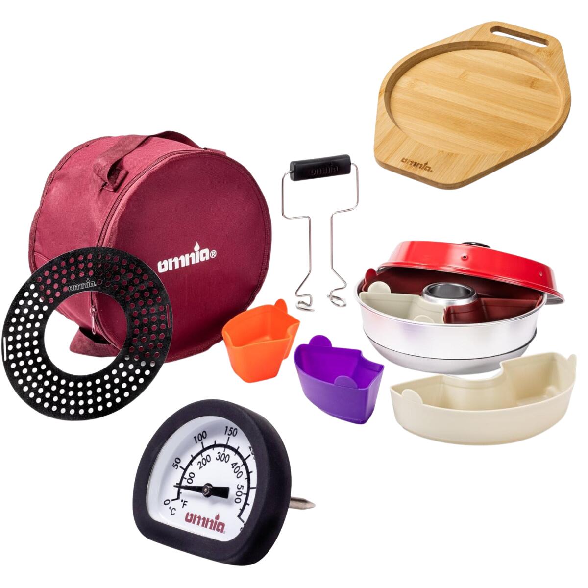 Omnia - Pack Omnia Four Et Accessoires + Thermomètre Multifonctions + Dessous-de-plat - Réchaud - Taille Unique - Decathlon