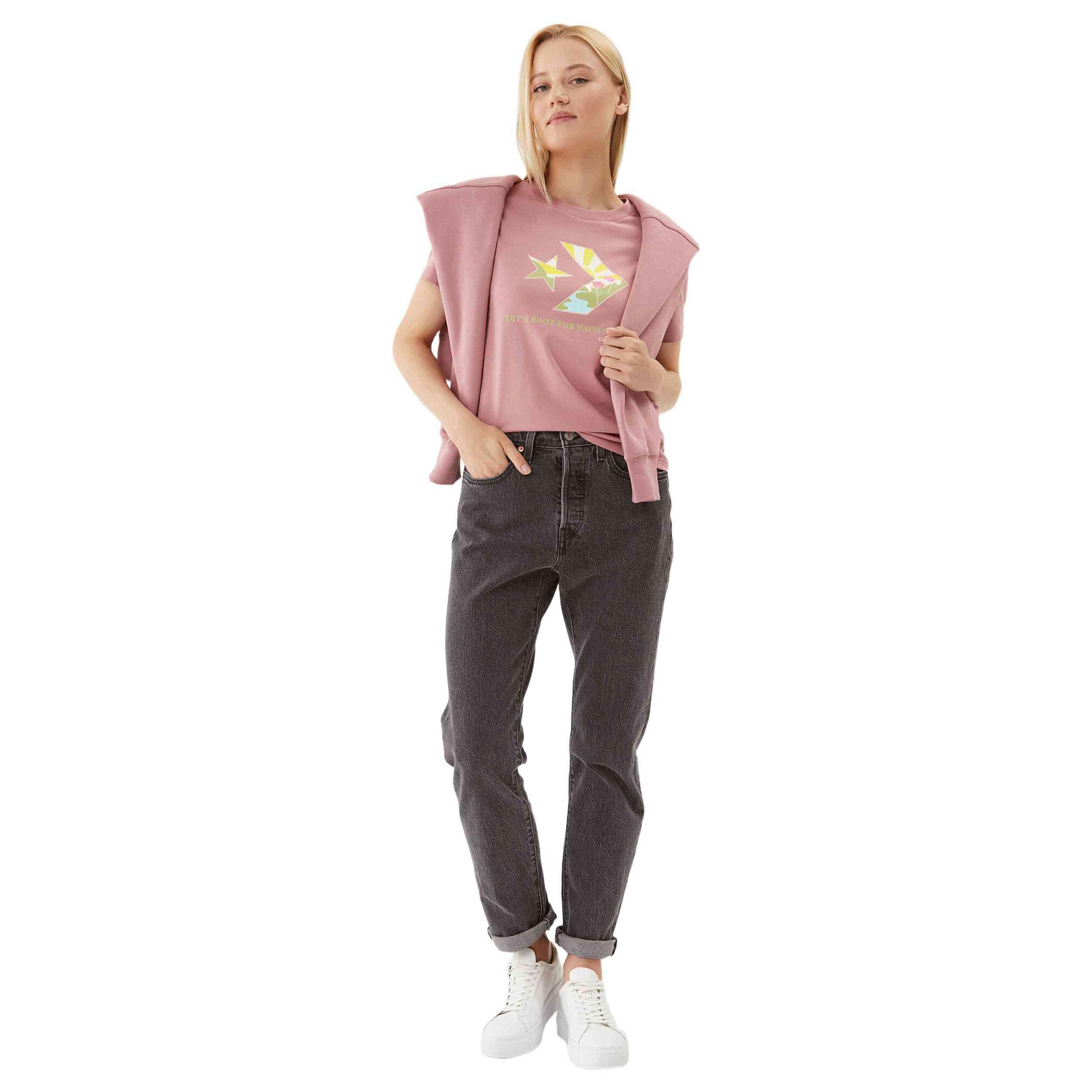 T-shirt Converse modelo 10025214-A03 para mulheres 2/4