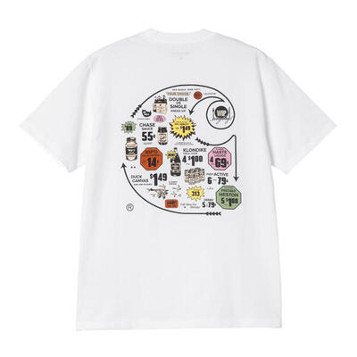 T-shirt met korte mouwen carhartt wip model i034761-02xx voor mannen