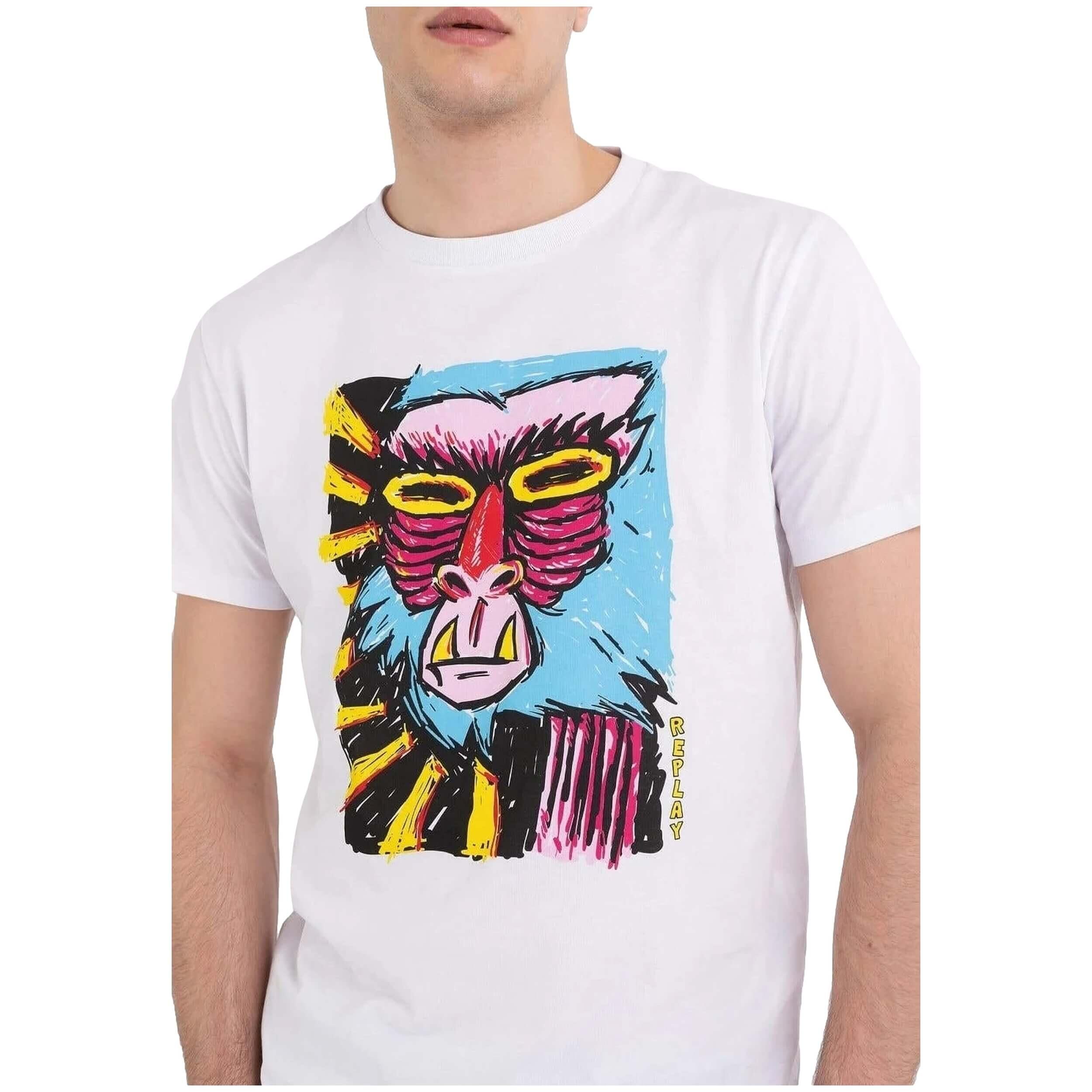 Maglia a maniche corte Replay modello M66422660001 per uomini 5/5