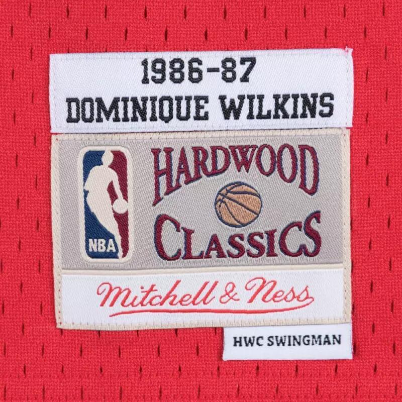 Maillot NBA Dominique Wilkins Atlanta Hawks 1986-87 Mitchell & ness Hardwood Cla 3/4