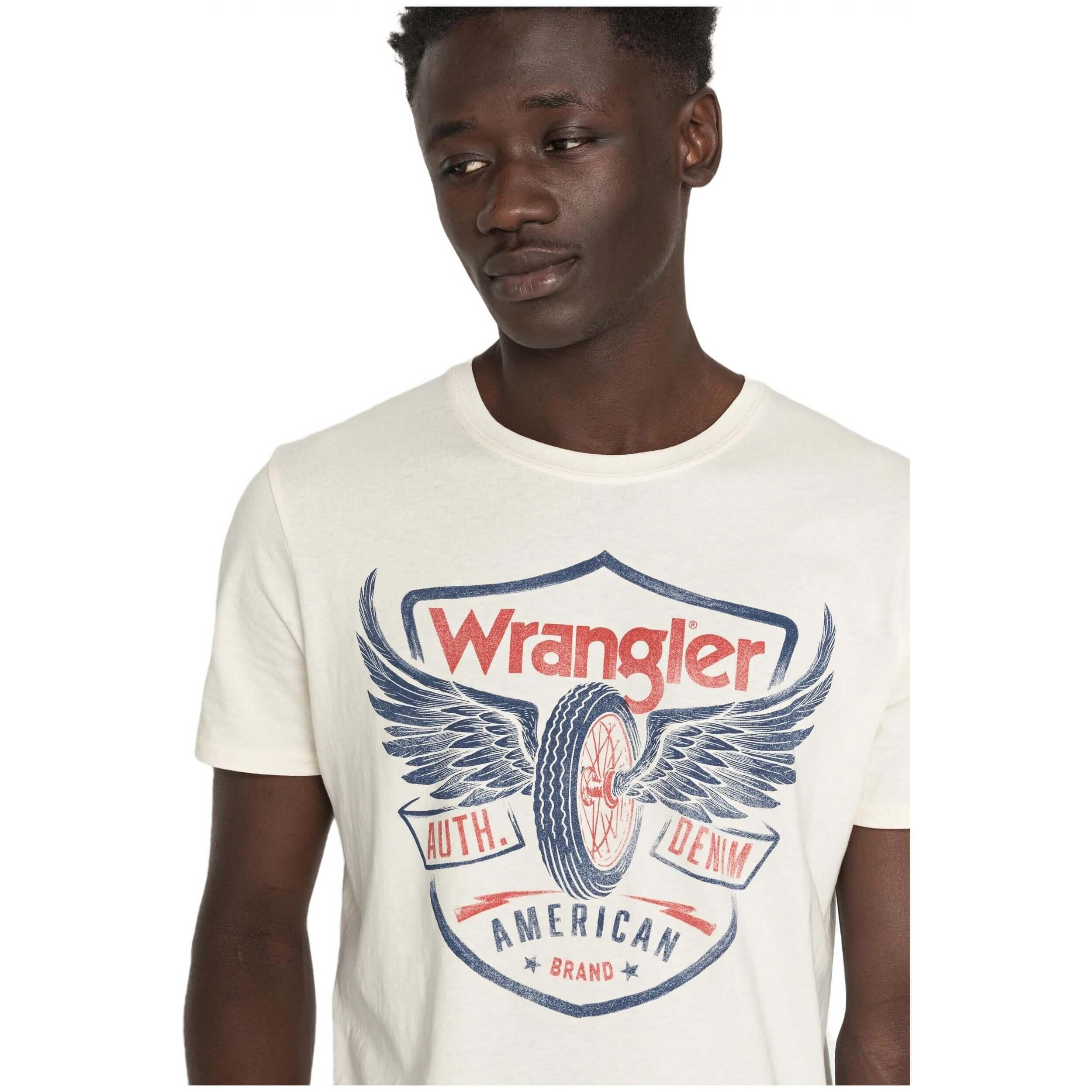 T-shirt Wrangler modelo W7J0D3C1100 para homem 5/5