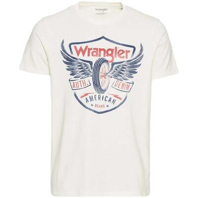 T-shirt met korte mouwen wrangler model w7j0d3c1100 voor mannen