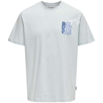 T-shirt met korte mouwen only & sons model 22032244-blue voor mannen
