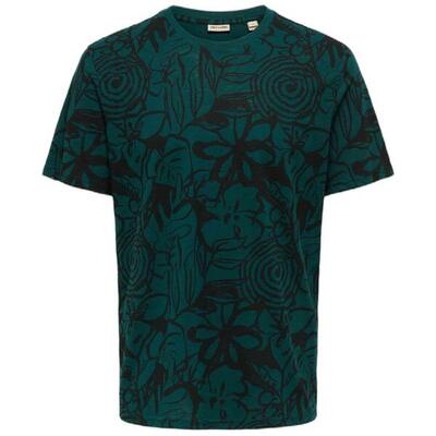 T-shirt met korte mouwen only & sons model 22034323-darksea voor mannen