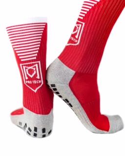 Chaussette antidérapante verte football 3/4