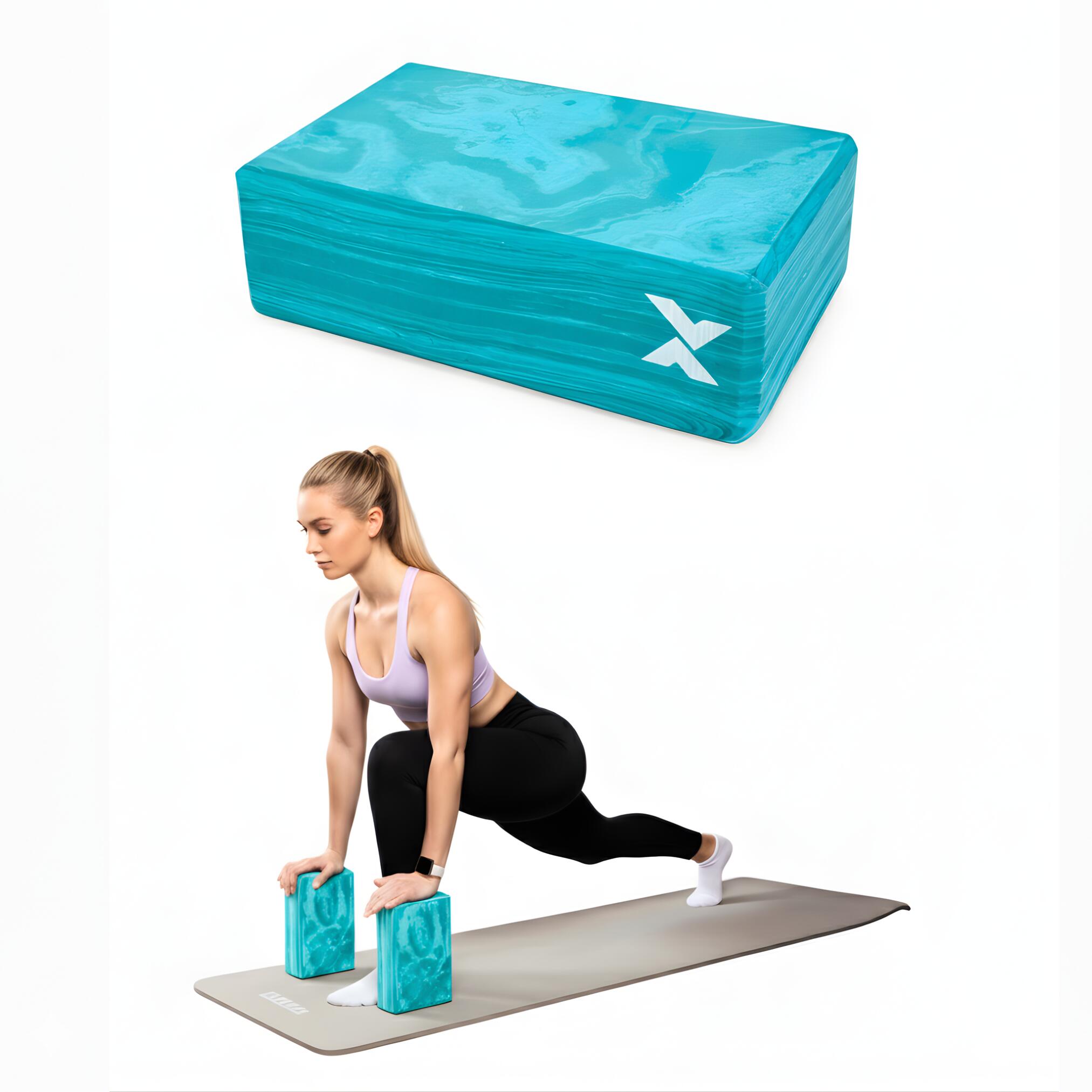 Trexo - Xtrexo Txo-b4z076-gn Bloc De Yoga - Brique Yoga - Bleu - Taille Unique - Decathlon