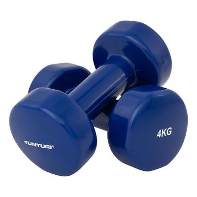 Dumbbell set - vinyl - rood