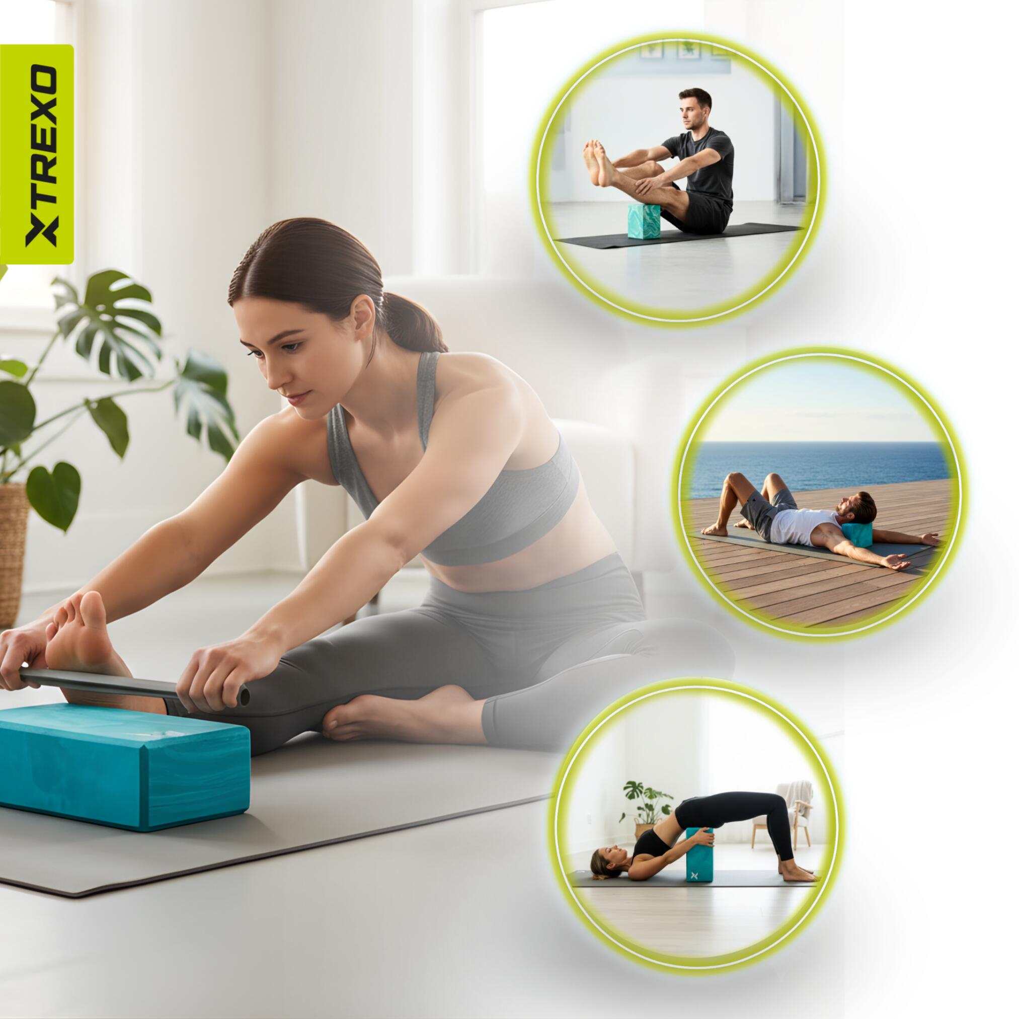 XTREXO TXO-B4Z076-GN bloque de yoga 6/7