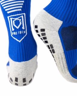 Chaussette antidérapante bleue football 3/3
